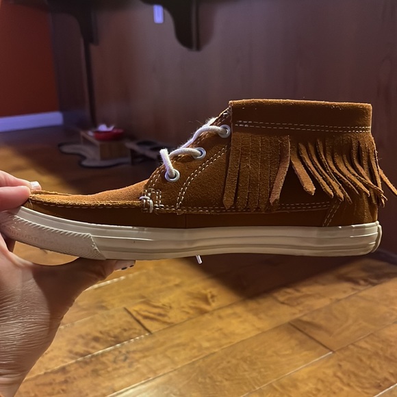 Converse All Star cognac colored boho size 6 moccasin - Picture 12 of 17